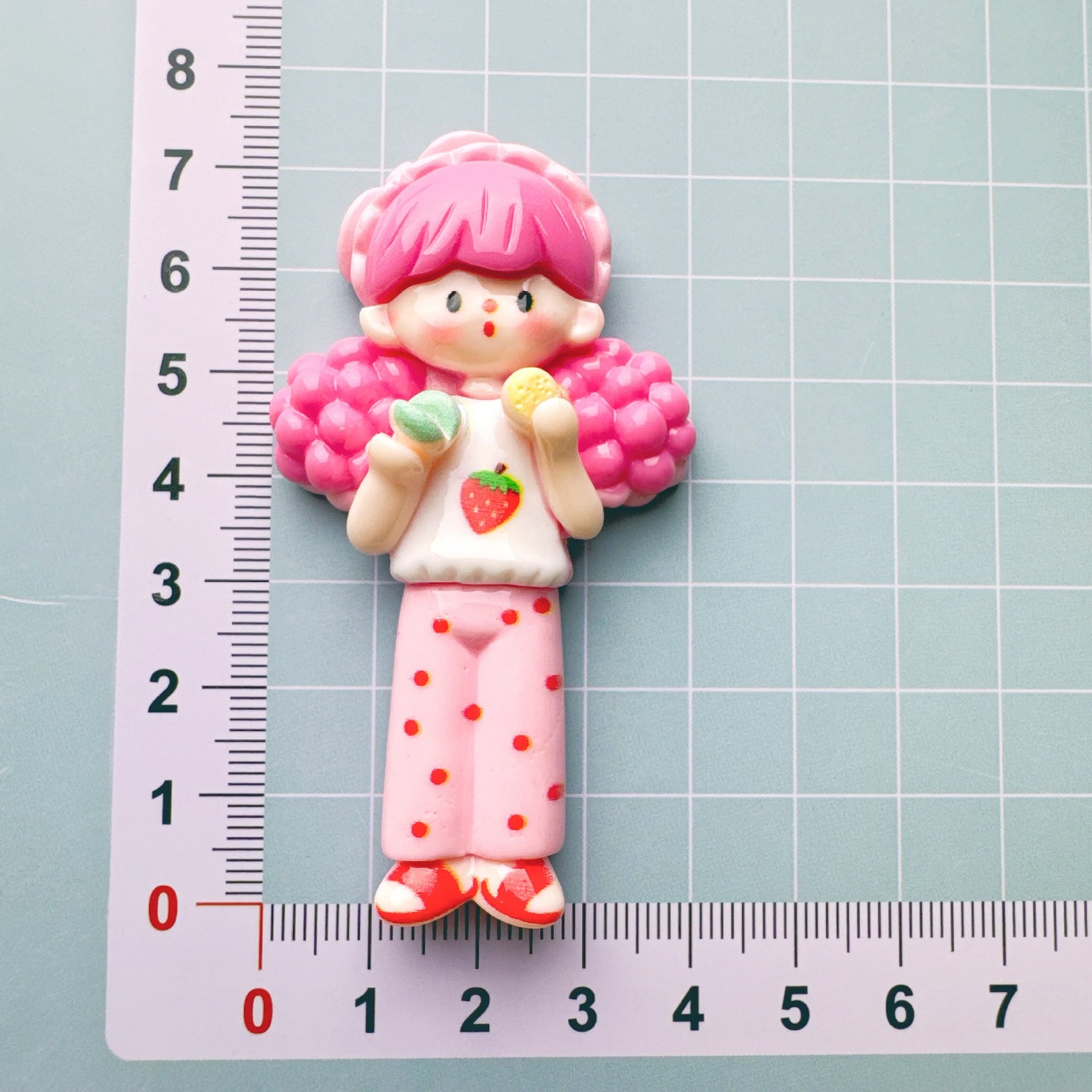 DIY Cream Glue Big Card Popcorn Girl Large Hair Accessories Material Patches Handmade Homemade Pendants Resin Accessories