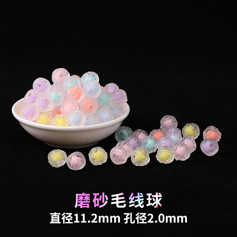 Mobile phone chain beading mixed handmade DIY material bag pendant material bag set box acrylic loose bead beading loose batch