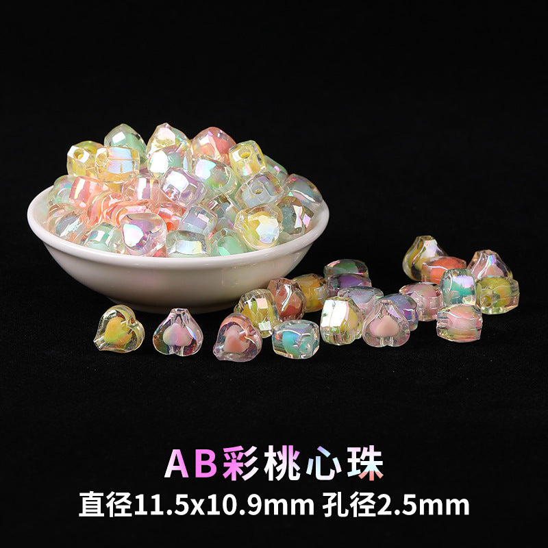 Mobile phone chain beading mixed handmade DIY material bag pendant material bag set box acrylic loose bead beading loose batch