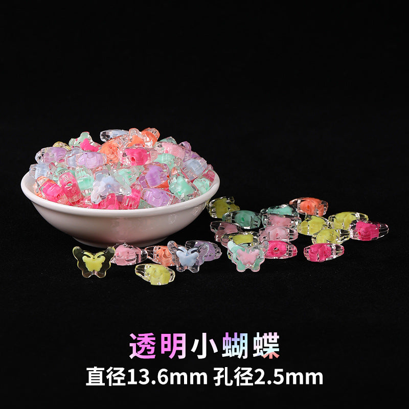 Mobile phone chain beading mixed handmade DIY material bag pendant material bag set box acrylic loose bead beading loose batch