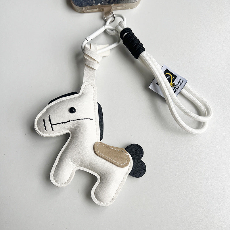 Money right away pu Year of the Horse bag hanging set keychain gift 2025 Year of the Horse Song brocade cross-border small batch customization