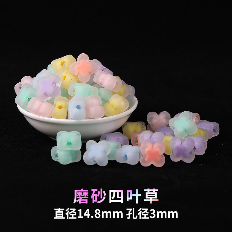 Mobile phone chain beading mixed handmade DIY material bag pendant material bag set box acrylic loose bead beading loose batch