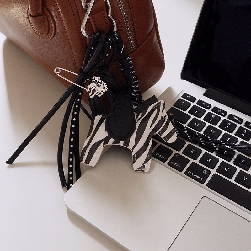 Money right away pu Year of the Horse bag hanging set keychain gift 2025 Year of the Horse Song brocade cross-border small batch customization