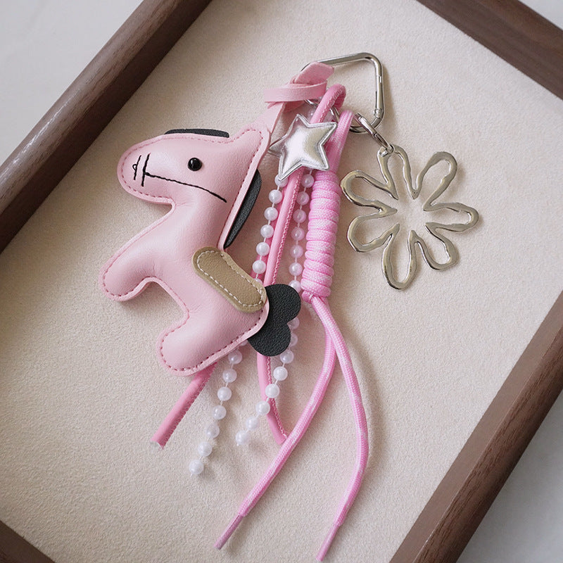 Money right away pu Year of the Horse bag hanging set keychain gift 2025 Year of the Horse Song brocade cross-border small batch customization