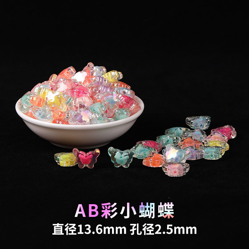 Mobile phone chain beading mixed handmade DIY material bag pendant material bag set box acrylic loose bead beading loose batch
