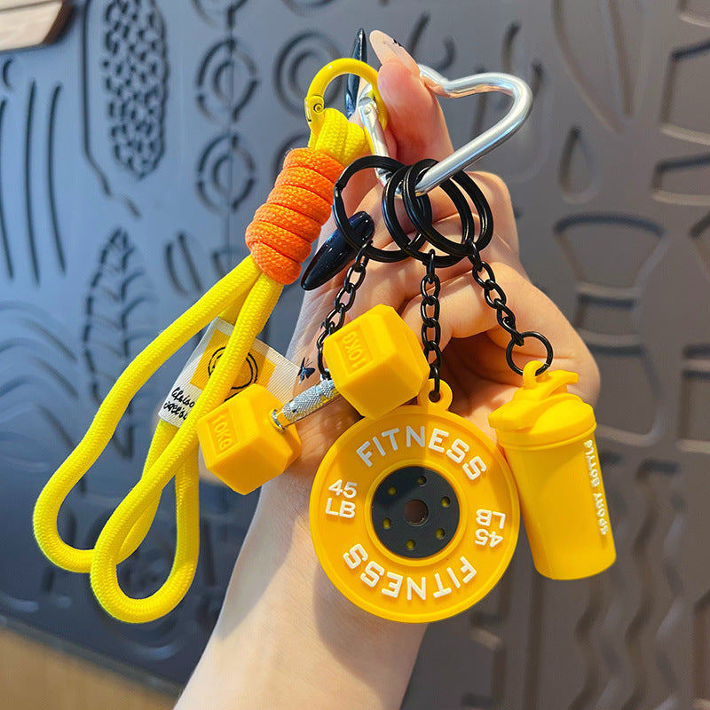 Creative DIY sports style fitness set hand rope buckle pendant cute miu series couple bag charm accessories wholesale