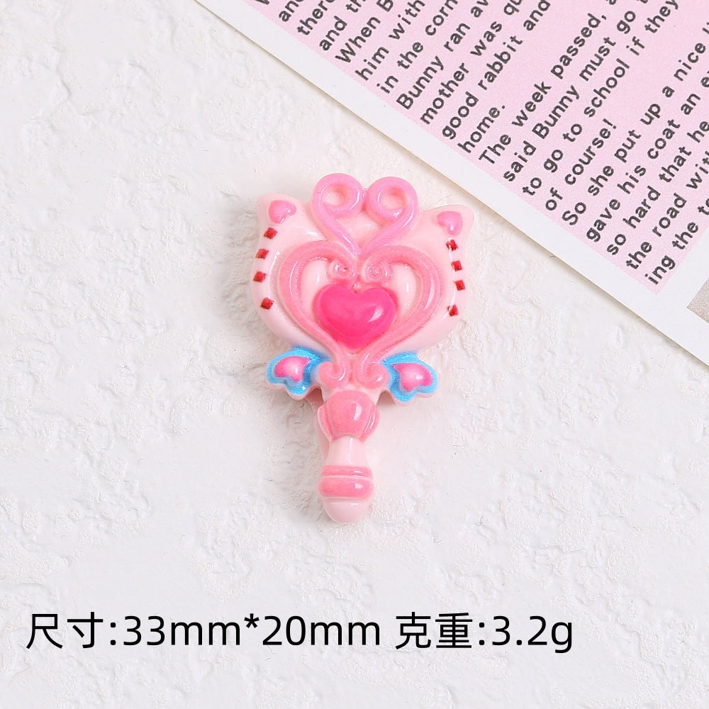 Large cute magic wand creative handmade DIY cream glue accessories resin small accessories accessories accessories material bag wholesale