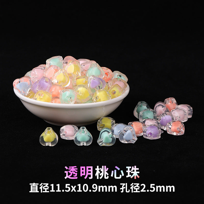 Mobile phone chain beading mixed handmade DIY material bag pendant material bag set box acrylic loose bead beading loose batch