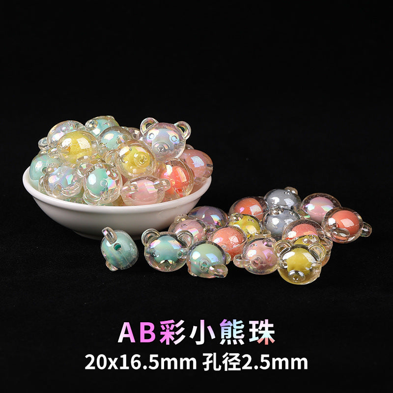 Mobile phone chain beading mixed handmade DIY material bag pendant material bag set box acrylic loose bead beading loose batch