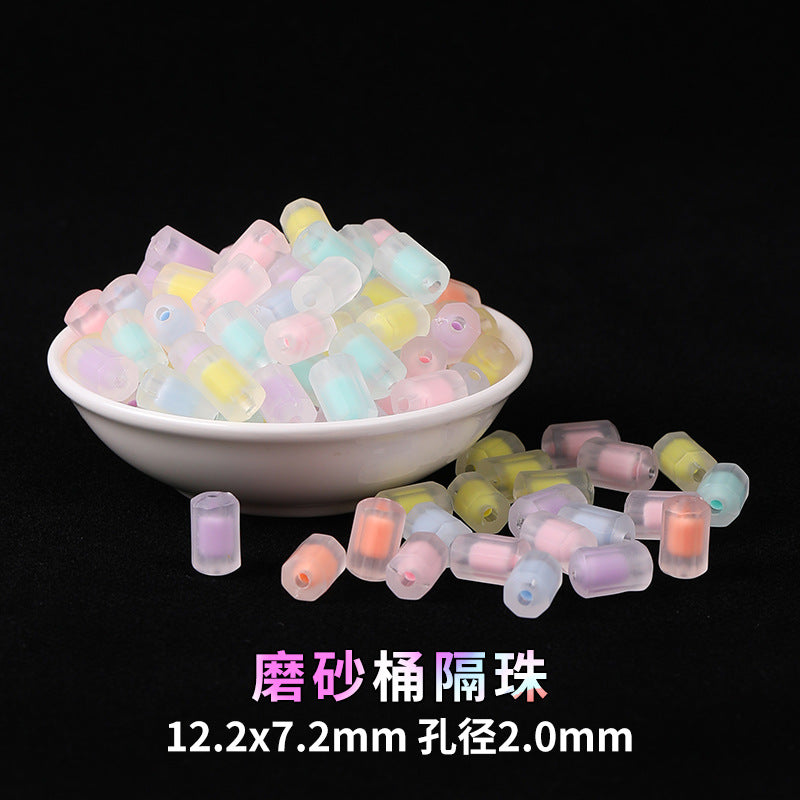 Mobile phone chain beading mixed handmade DIY material bag pendant material bag set box acrylic loose bead beading loose batch