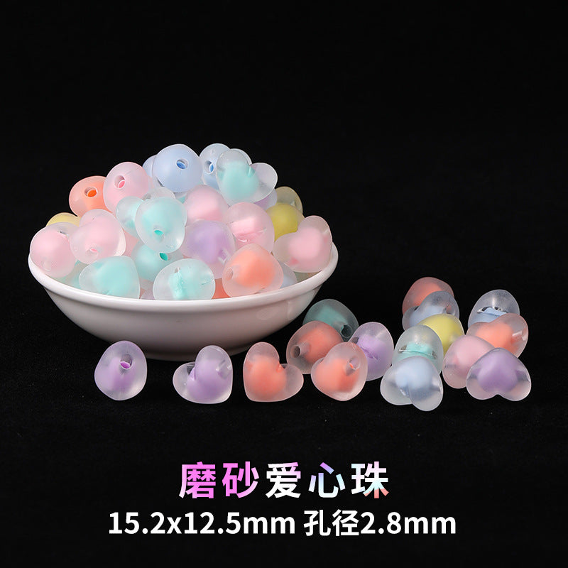 Mobile phone chain beading mixed handmade DIY material bag pendant material bag set box acrylic loose bead beading loose batch