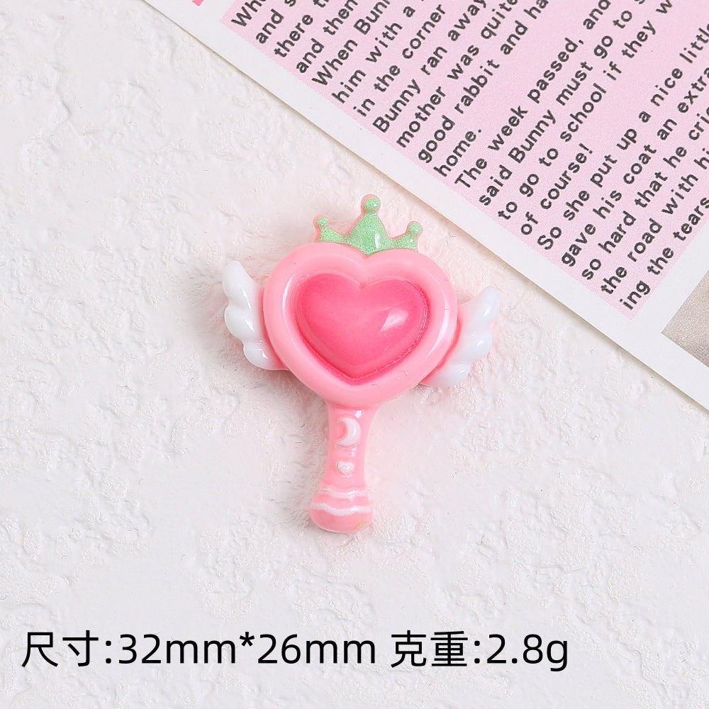 Large cute magic wand creative handmade DIY cream glue accessories resin small accessories accessories accessories material bag wholesale