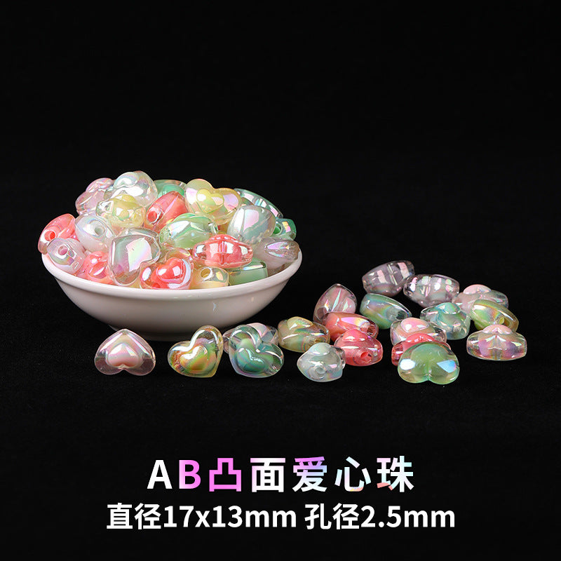 Mobile phone chain beading mixed handmade DIY material bag pendant material bag set box acrylic loose bead beading loose batch