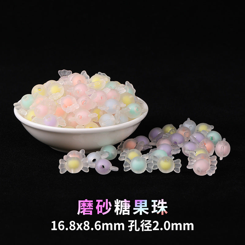 Mobile phone chain beading mixed handmade DIY material bag pendant material bag set box acrylic loose bead beading loose batch