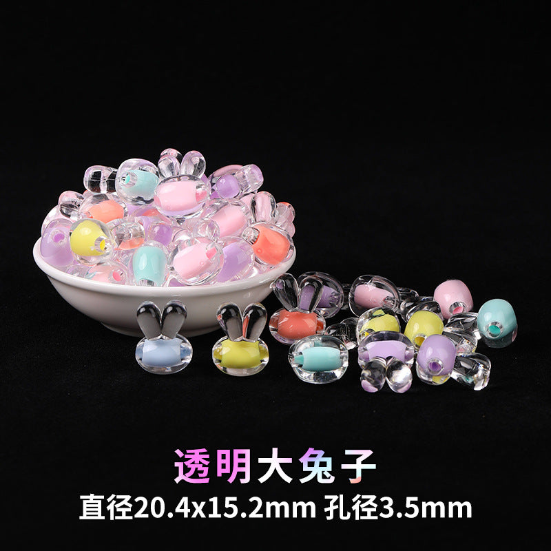 Mobile phone chain beading mixed handmade DIY material bag pendant material bag set box acrylic loose bead beading loose batch