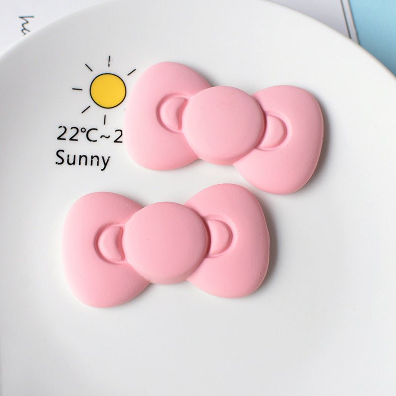 Large size cute bow resin accessories mobile phone case hole shoes DIY material wholesale pj1077