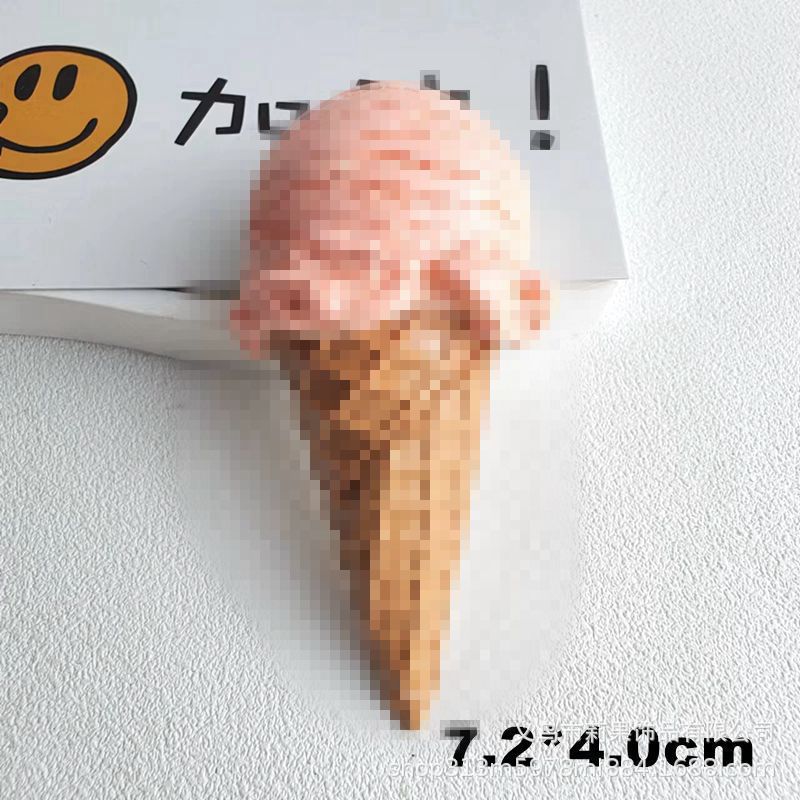Large food and play convenience store ice cream resin accessories artificial painting DIY refrigerator magnet car decoration live broadcast accessories