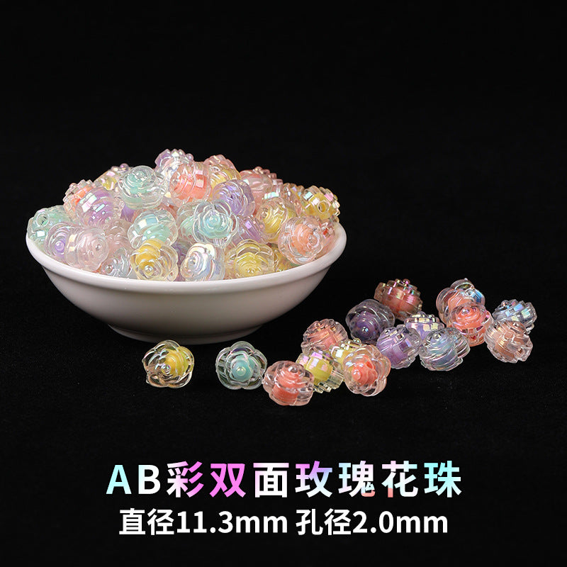 Mobile phone chain beading mixed handmade DIY material bag pendant material bag set box acrylic loose bead beading loose batch