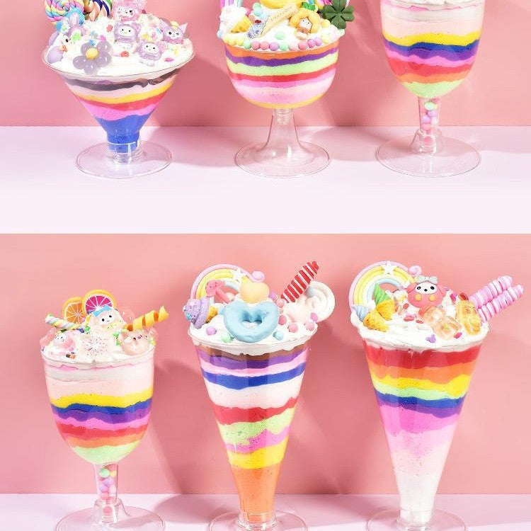 DIY ice cream gum large ice cream cup material pack children's toys food play ice cream cup accessories