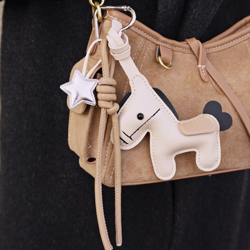 Money right away pu Year of the Horse bag hanging set keychain gift 2025 Year of the Horse Song brocade cross-border small batch customization