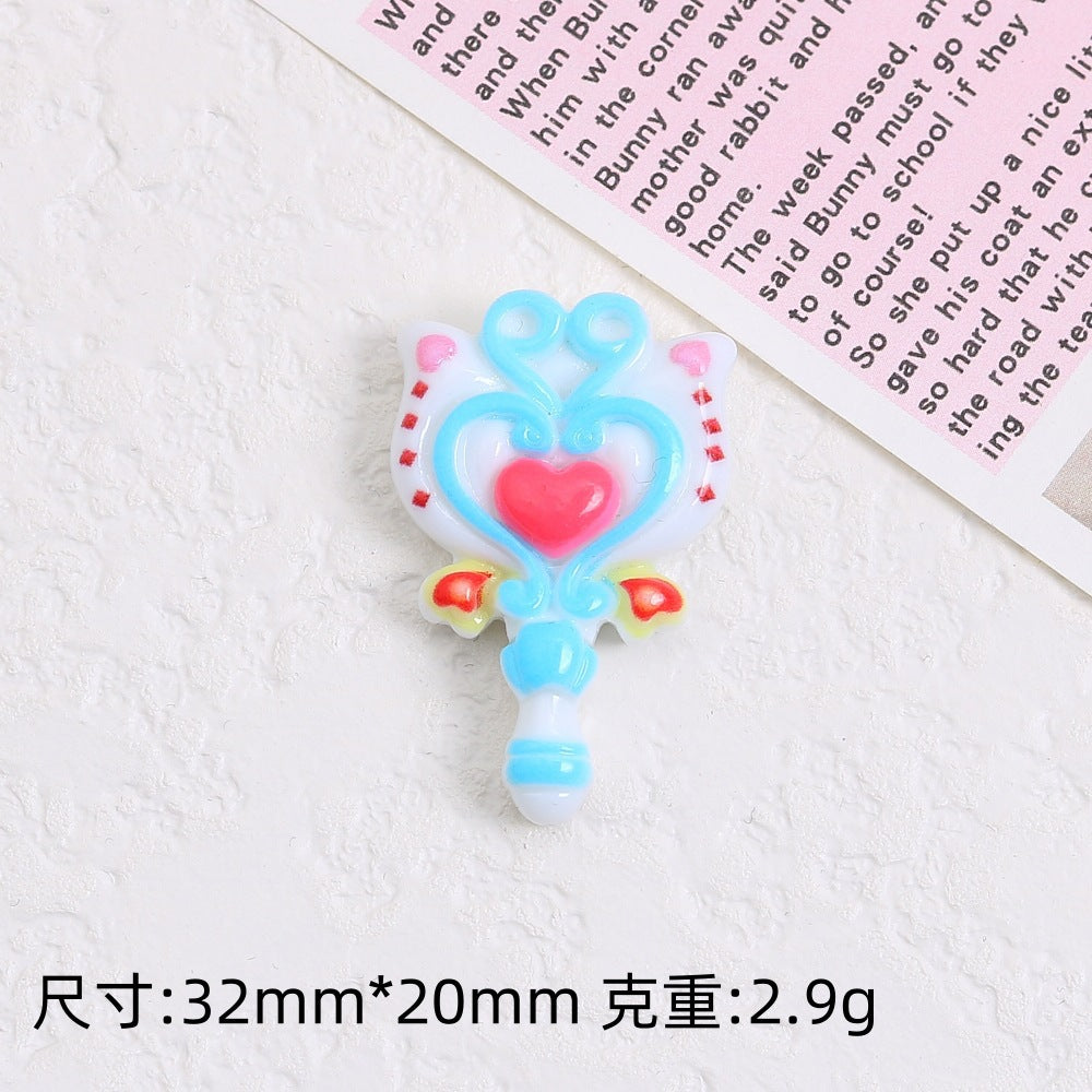 Large cute magic wand creative handmade DIY cream glue accessories resin small accessories accessories accessories material bag wholesale