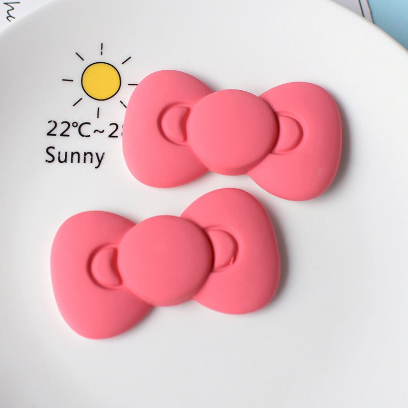 Large size cute bow resin accessories mobile phone case hole shoes DIY material wholesale pj1077