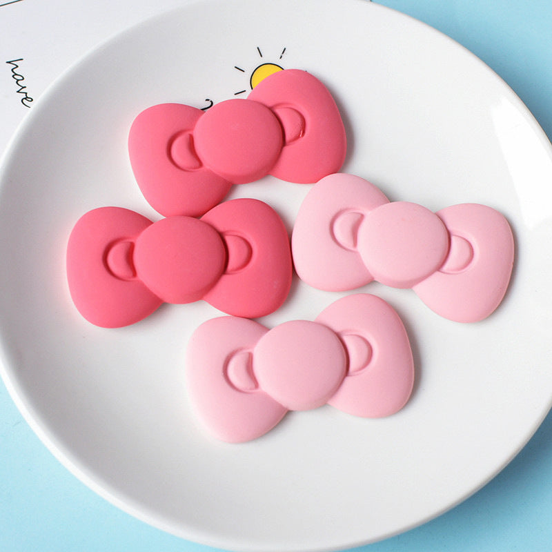 Large size cute bow resin accessories mobile phone case hole shoes DIY material wholesale pj1077