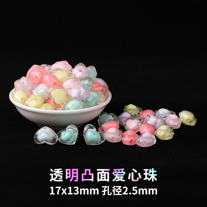 Mobile phone chain beading mixed handmade DIY material bag pendant material bag set box acrylic loose bead beading loose batch