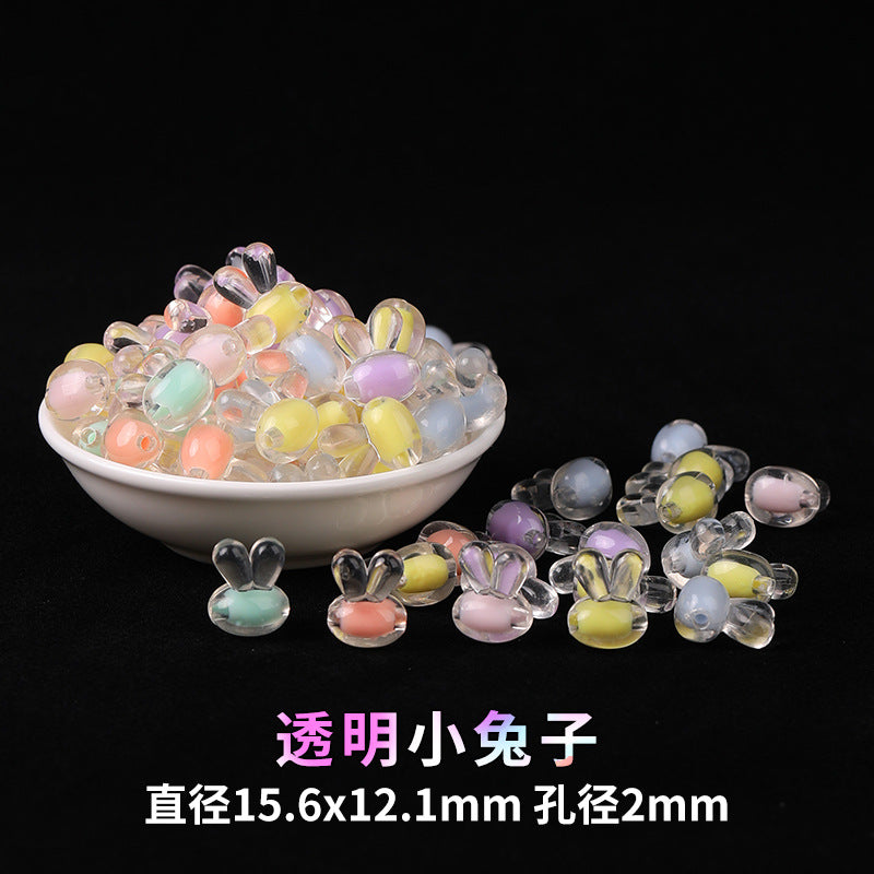 Mobile phone chain beading mixed handmade DIY material bag pendant material bag set box acrylic loose bead beading loose batch