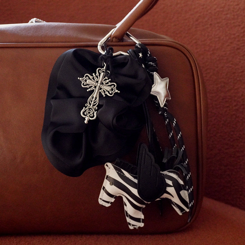 Money right away pu Year of the Horse bag hanging set keychain gift 2025 Year of the Horse Song brocade cross-border small batch customization