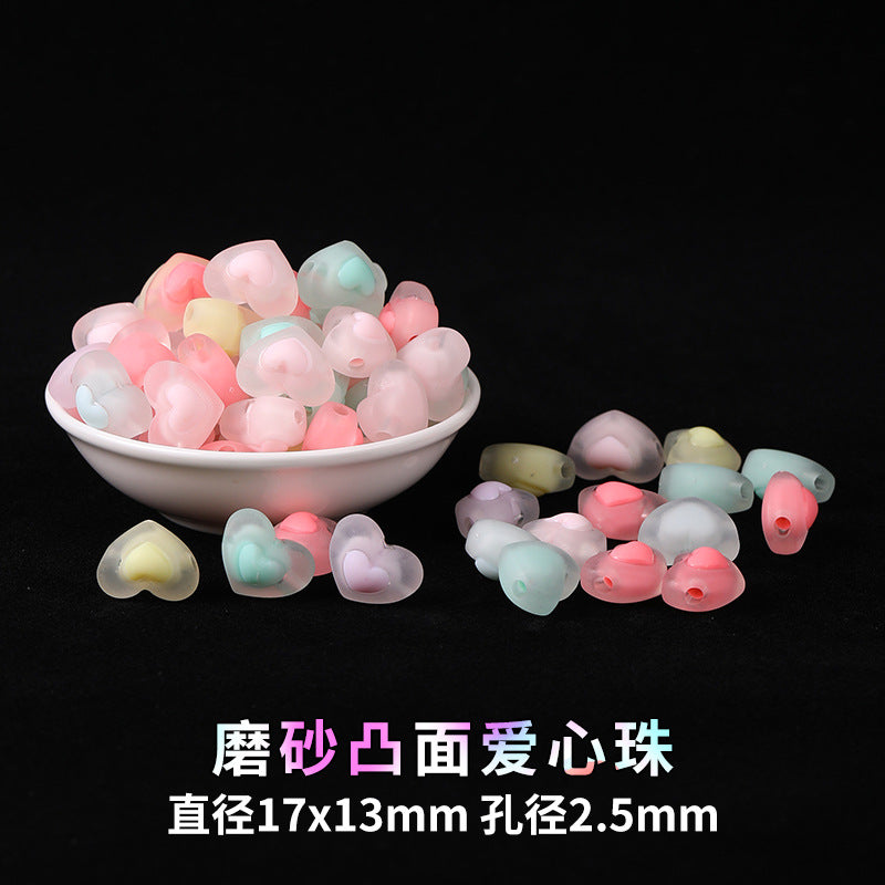 Mobile phone chain beading mixed handmade DIY material bag pendant material bag set box acrylic loose bead beading loose batch