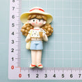 DIY Cream Glue Big Card Popcorn Girl Large Hair Accessories Material Patches Handmade Homemade Pendants Resin Accessories