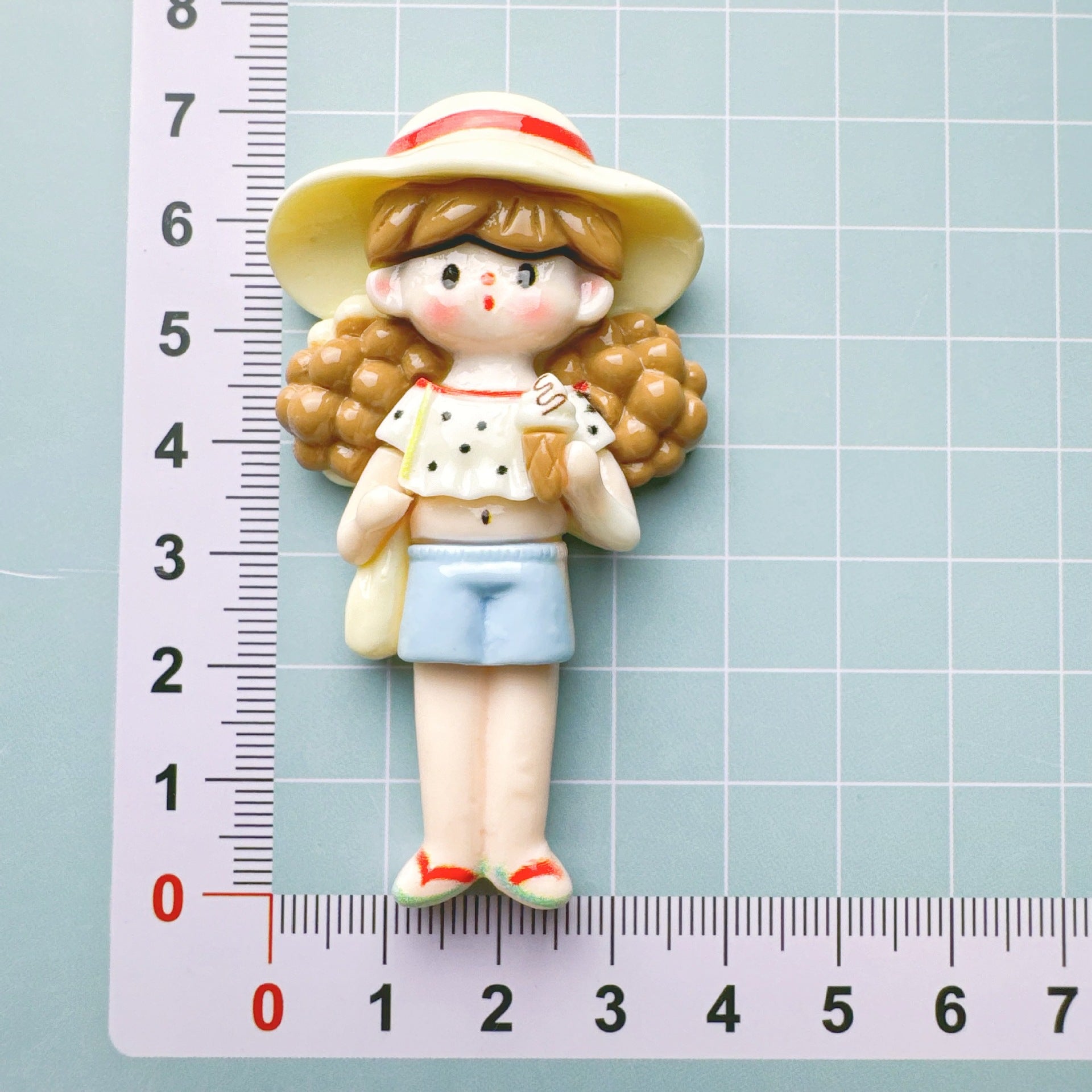 DIY Cream Glue Big Card Popcorn Girl Large Hair Accessories Material Patches Handmade Homemade Pendants Resin Accessories