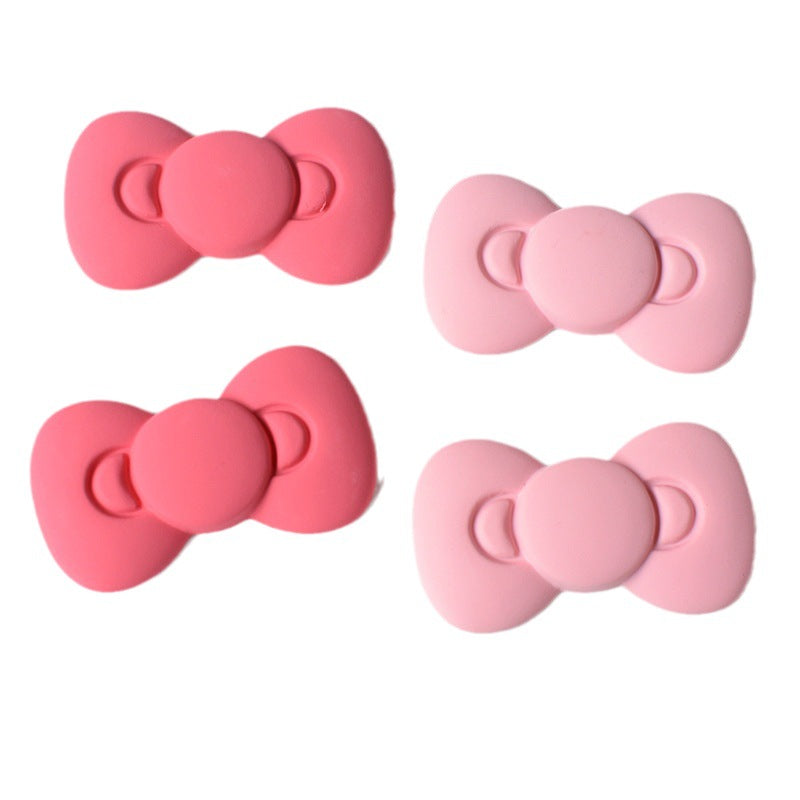 Large size cute bow resin accessories mobile phone case hole shoes DIY material wholesale pj1077
