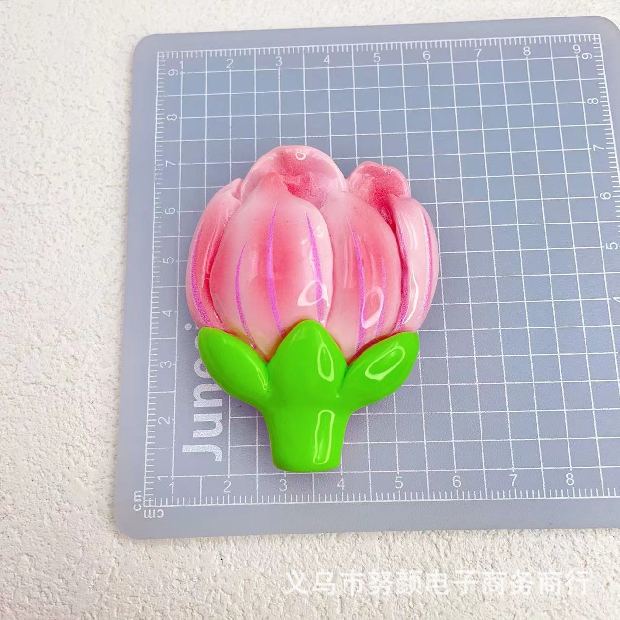 Large Cartoon Pink Mahogany Resin Accessories Handmade DIY Material Cream Glue Phone Case Headstring Hair Accessories Wholesale