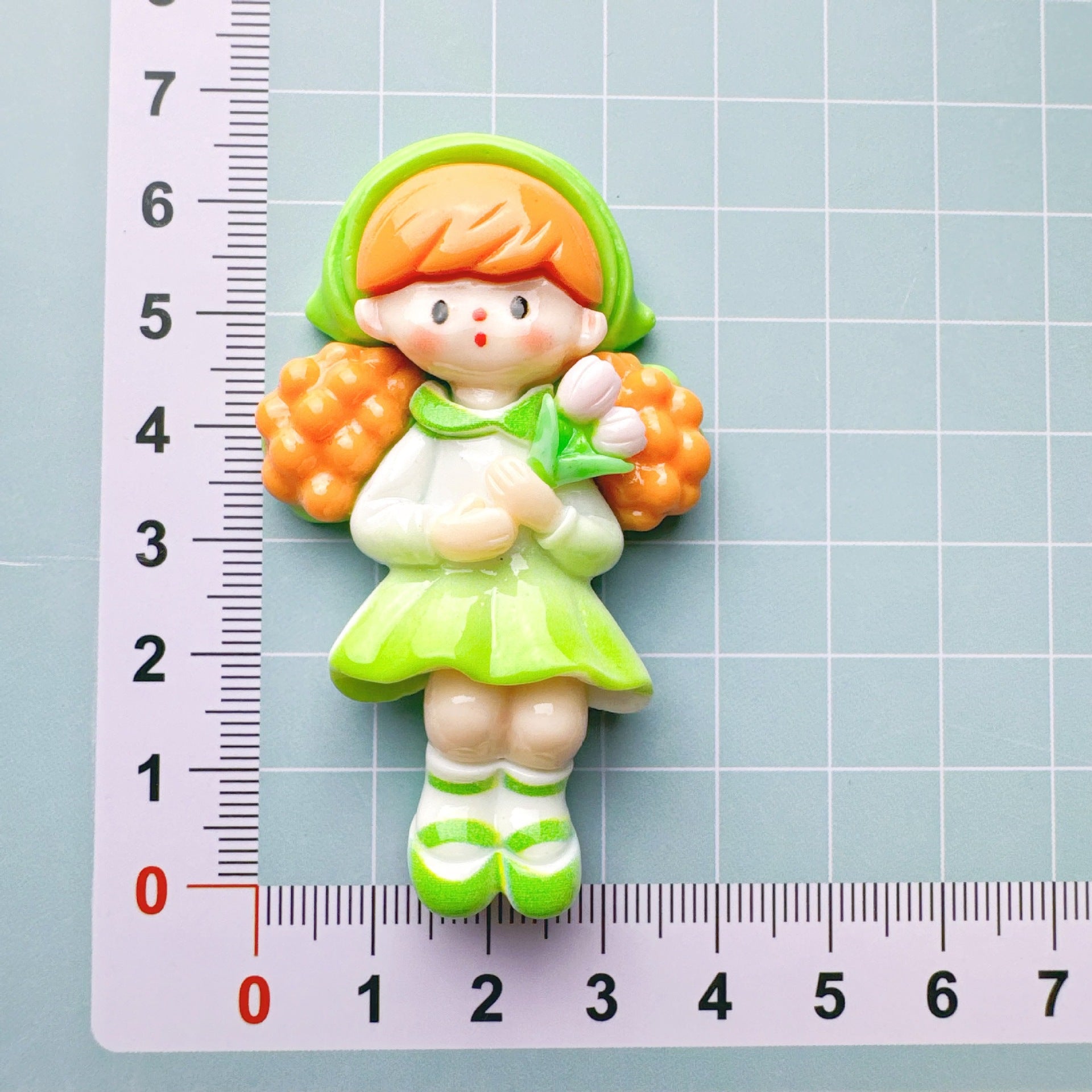 DIY Cream Glue Big Card Popcorn Girl Large Hair Accessories Material Patches Handmade Homemade Pendants Resin Accessories