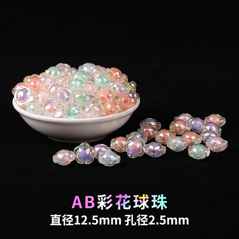 Mobile phone chain beading mixed handmade DIY material bag pendant material bag set box acrylic loose bead beading loose batch