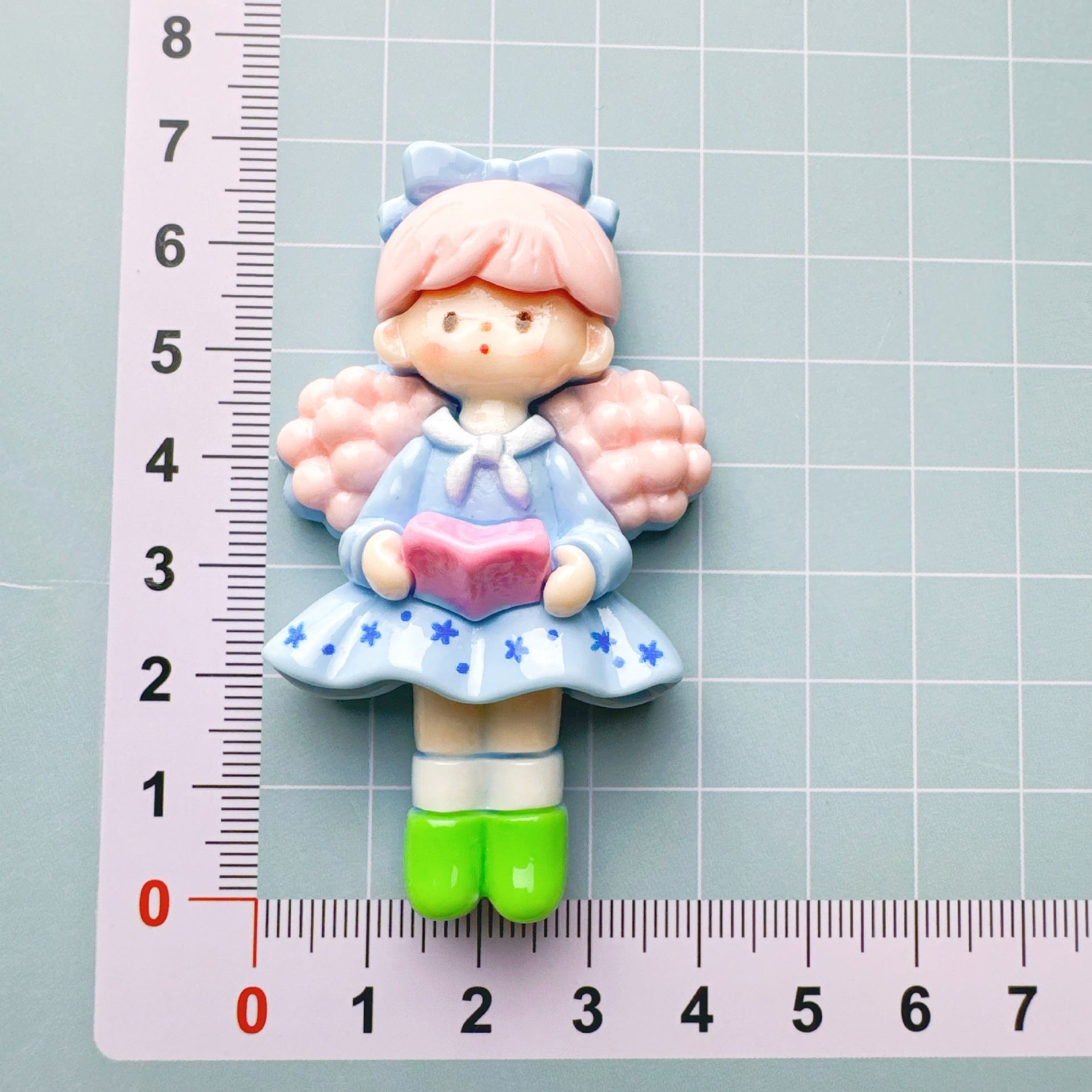 DIY Cream Glue Big Card Popcorn Girl Large Hair Accessories Material Patches Handmade Homemade Pendants Resin Accessories