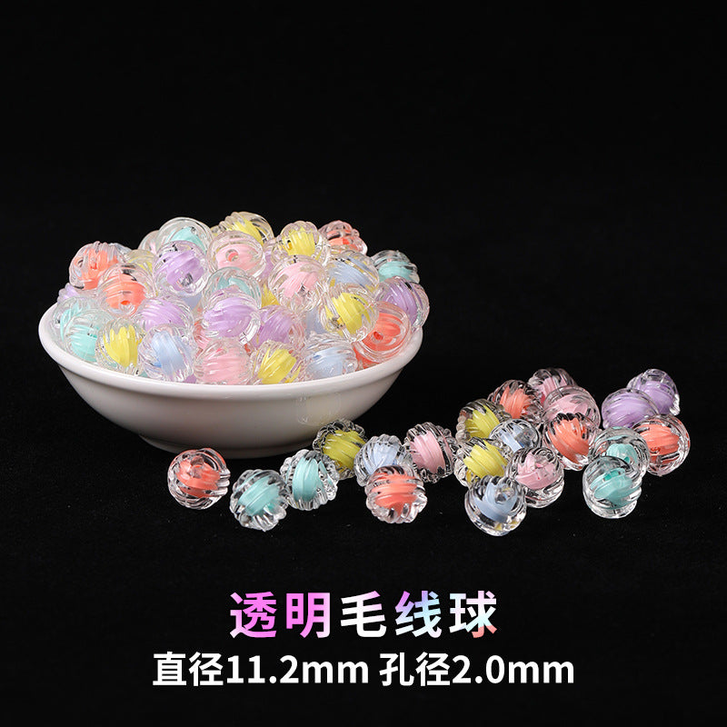 Mobile phone chain beading mixed handmade DIY material bag pendant material bag set box acrylic loose bead beading loose batch