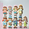 DIY Cream Glue Big Card Popcorn Girl Large Hair Accessories Material Patches Handmade Homemade Pendants Resin Accessories
