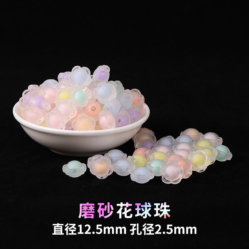 Mobile phone chain beading mixed handmade DIY material bag pendant material bag set box acrylic loose bead beading loose batch