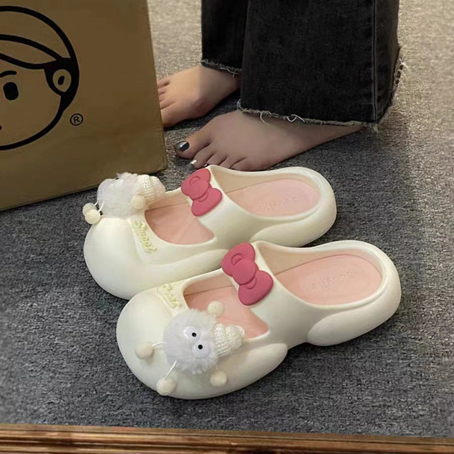 Large size cute bow resin accessories mobile phone case hole shoes DIY material wholesale pj1077