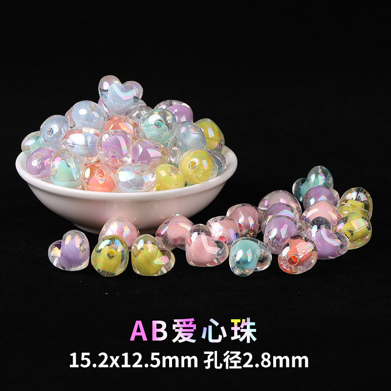 Mobile phone chain beading mixed handmade DIY material bag pendant material bag set box acrylic loose bead beading loose batch