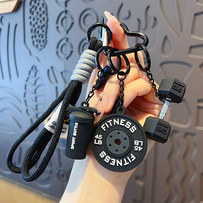 Creative DIY sports style fitness set hand rope buckle pendant cute miu series couple bag charm accessories wholesale